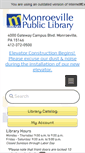 Mobile Screenshot of monroevillelibrary.org